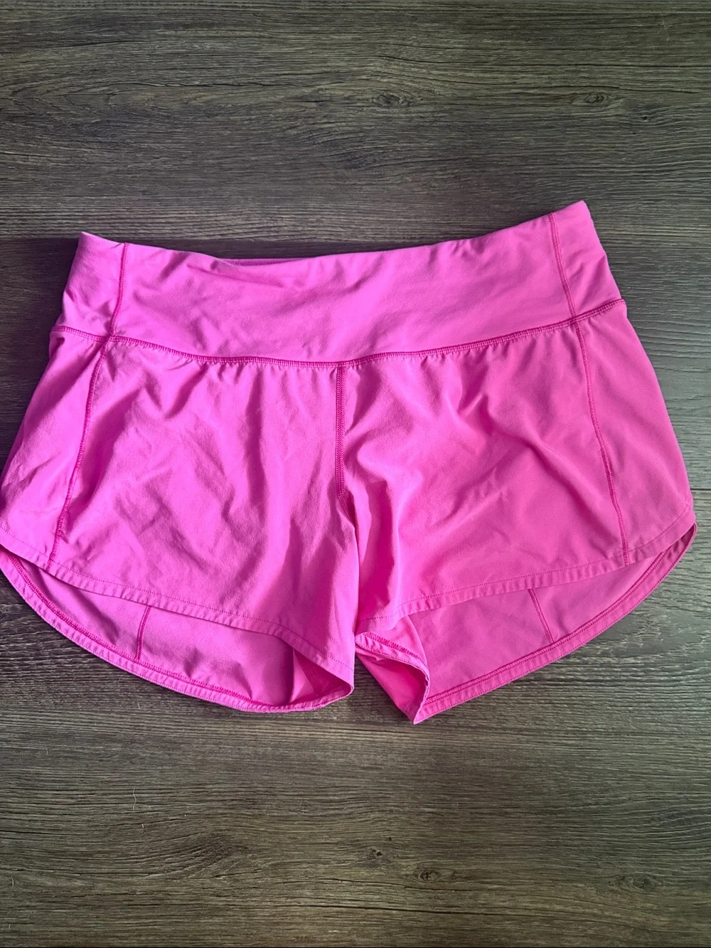 lululemon athletica Bright Pink Athletic Running Shorts